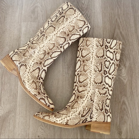 Freda Salvador Shoes - FREDA SALVADOR GG Embossed Leather Boots